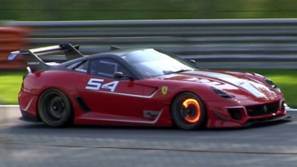 Ferrari 599XX Evoluzione PURE SOUND & Glowing Brakes