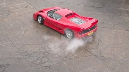 Ferrari F50 and Enzo in motion – High speed camera