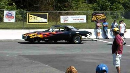 Firebird NAILS The Tree After Throttle Sticks During Burnout