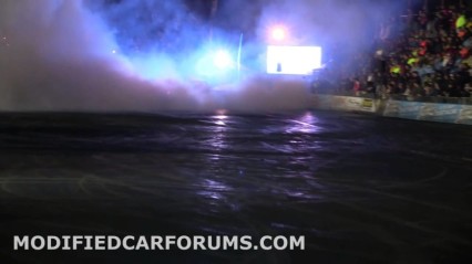 FLAMING skid at Burnouts Unleashed!!