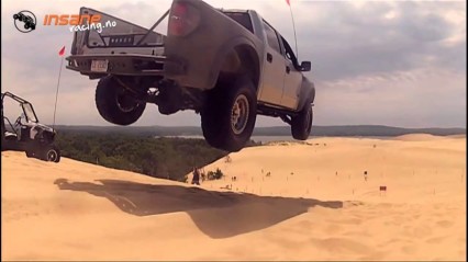 Ford Raptor SVT EXTREME JUMP At Silver Lake!