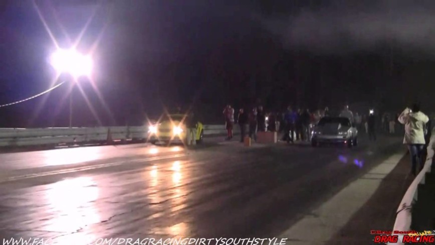 Foxbody Does HUGE Wheelstand While Racing BOOSTED GT
