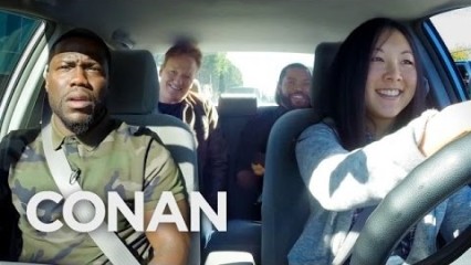 FUNNY – Ice Cube, Kevin Hart and Conan Help a Student Driver