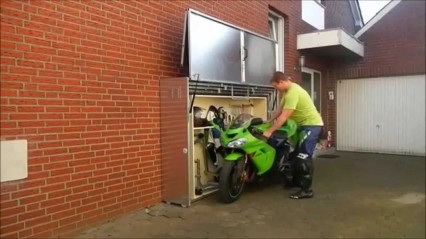 GENIUS Motorcycle Storage! Easy and Accessible For Any Living Situation!