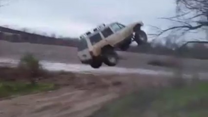 Go Big Or Go Home Jeep Catches Huge Air