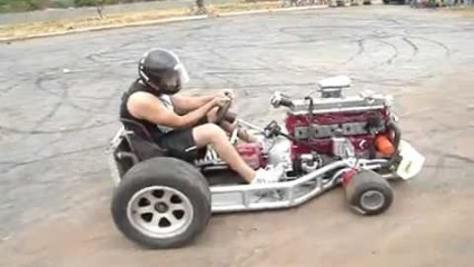 Go-Kart with a 6-Cylinder Engine is So Cool!