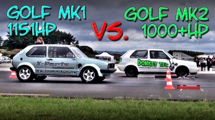 Golf Mk1 1000+HP vs Golf Mk2 900+HP