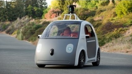 Google self-driving car breaks cover
