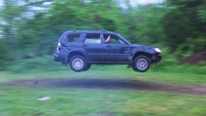 Guy Beats The CRAP Out Of His Subaru – Big Jumps Offroad!