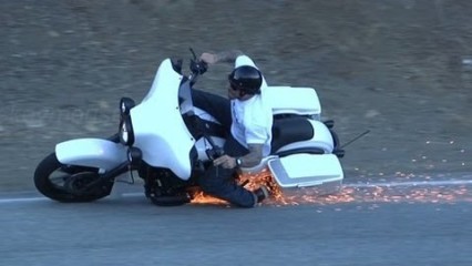 Harley-Davidson Crashes HARD, Rider Lands on Feet Like a BOSS!