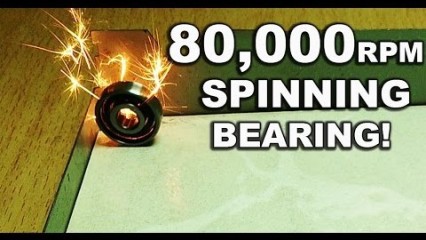 High-Speed Bearing Spinning At An Amazing 80,000+ RPM!
