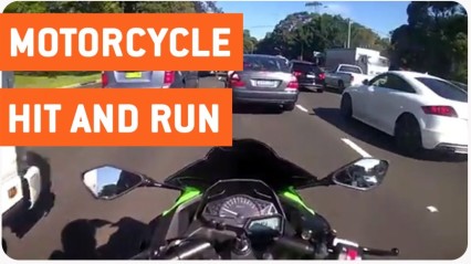 Hit and Run On Ninja 300 Motorcycle | A**hole Drivers