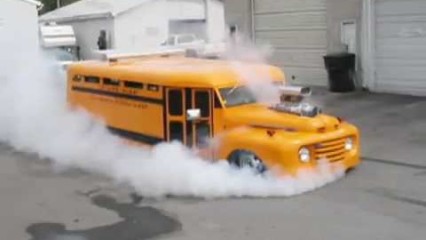 Hot Rod School Bus – Get To School With Quickness!