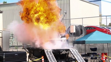 HUGE Diesel Nitrous Explosion On The DYNO