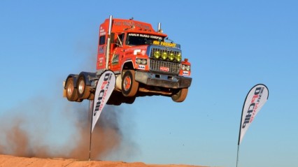 HUGE Semi Truck Jump