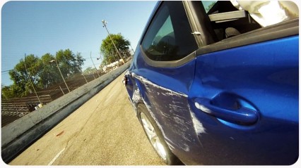 Hyundai Genesis GoPro Drift Fail STRAIGHT into The Wall