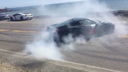 INSANE…Stopped Traffic So Ferrari 458 Could Rip Some Serious Donuts!