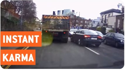 Instant Karma Finds Impatient Driver | No Passing