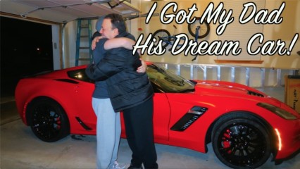 Kid Buys His Dad A C7 Z06 Corvette For His 50th Birthday!