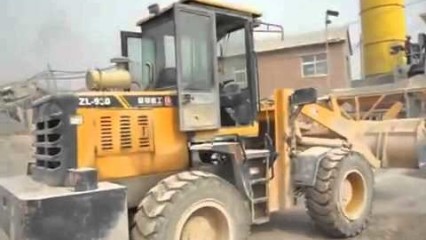 Kid’s operates Life Size Tonka Front End Loader