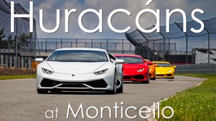 Lamborghini Huracans at Monticello Motor Club