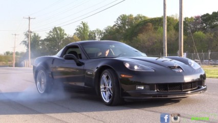 Learn to do a Burnout in a 600hp Corvette Z06!