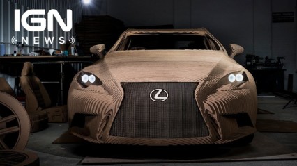 Lexus Built a Fully Functional Electric Car Out of Cardboard