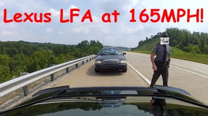 Lexus LFA Gets on it, And Gets BUSTED At 165MPH…