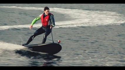 Luxury Water Toy: Electric Powered Jet Surfboard!