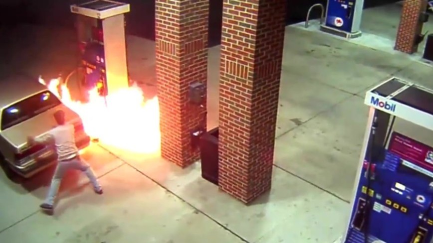 Man Sets Gas Station on Fire Trying to Kill Spider