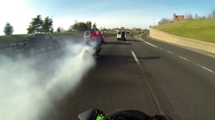 MASSIVE Highway Burnout With HUGE Smoke Screen