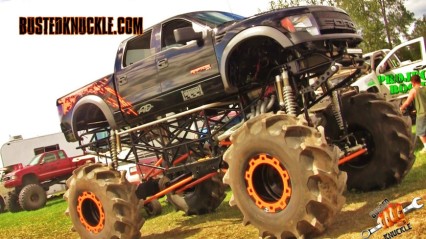 MEGA RAPTOR MUD TRUCK Tug-Of-War