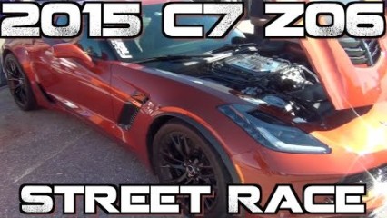 Modded 2015 Corvette C7 Z06 Street Races 2014 Viper TA