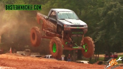 MONSTERADO MEGA TRUCK GETS WILD at Pig Pen Mud Park