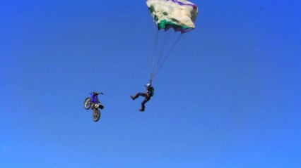 Motorbike BASE Jump: Daredevil Captures Incredible Stunt On GoPro