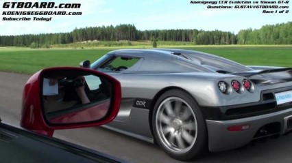 Nissan GTR vs Koenigsegg CCR Evolution