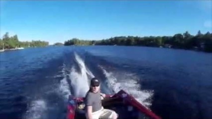 Outboard Motor FALLS OFF boat