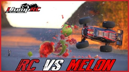 RC Car vs Watermelon at 60mph in Slow Motion