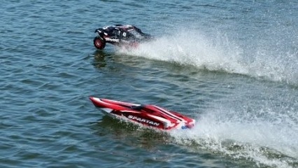 RC Truck Hydroplane vs. RC Boat: A Day at the Lake