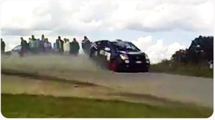 SCARY Near Miss | Rally Crash Nearly Takes Out Spectators
