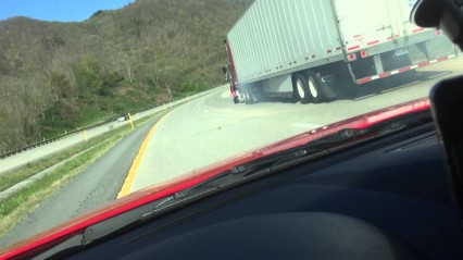 Semi-Truck Brakes FAIL – Uses Emergency Runaway Truck Lane