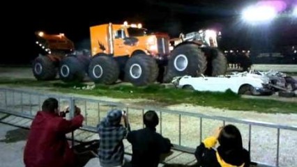 Semi Truck Transformed into Monster Truck – AMAZING!