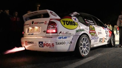 Skoda Octavia WRC Launch Controls, Anti-Lag Backfires & Pure Sounds