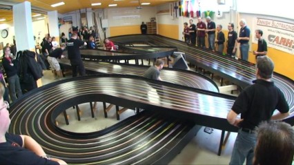 Slot Car INSANITY – We Need to See this in Slow-Mo!