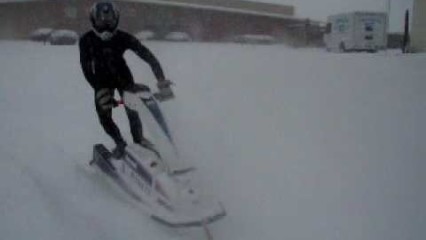 Stand Up Jet Ski RIDING In The SNOW!