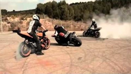 TANDEM Motorcycle Drifting And INSANE Tricks
