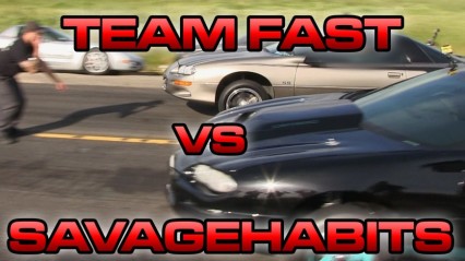 Team Fast Camaro vs Savage Habits Camaro – $5,000 Street Race