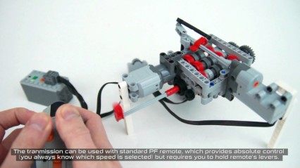 Technic 6-Speed RC Servo Transmission Made Out Of LEGOS!