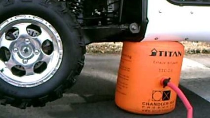 The Exhaust Jack – When You Need To Change A Tire QUICK!!