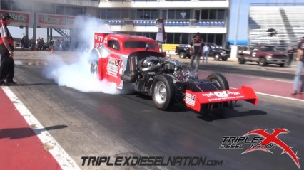 This Badass Diesel Drag Car Is OUT OF CONTROL!